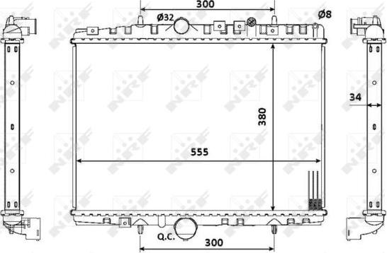 NRF 53941 - Radiatore, Raffreddamento motore www.autoricambit.com