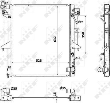 NRF 53909 - Radiatore, Raffreddamento motore www.autoricambit.com