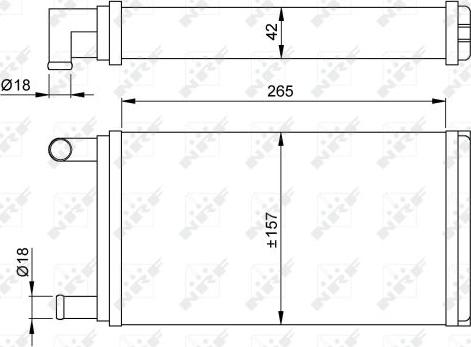 NRF 53555 - Scambiatore calore, Riscaldamento abitacolo www.autoricambit.com