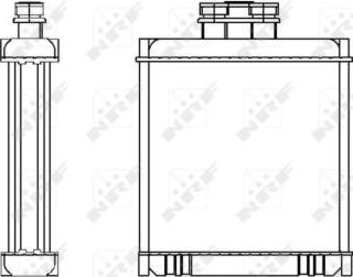 NRF 53558 - Scambiatore calore, Riscaldamento abitacolo www.autoricambit.com