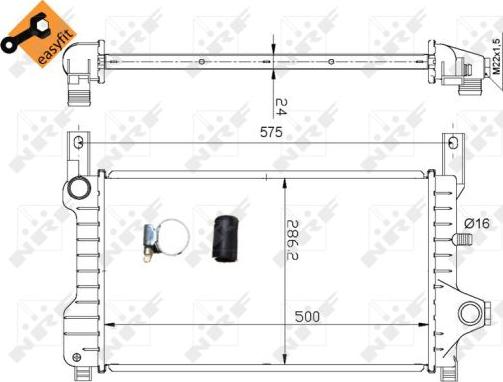 NRF 53635 - Radiatore, Raffreddamento motore www.autoricambit.com