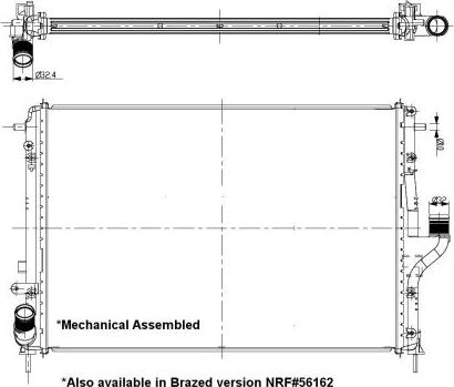 NRF 53092 - Radiatore, Raffreddamento motore www.autoricambit.com