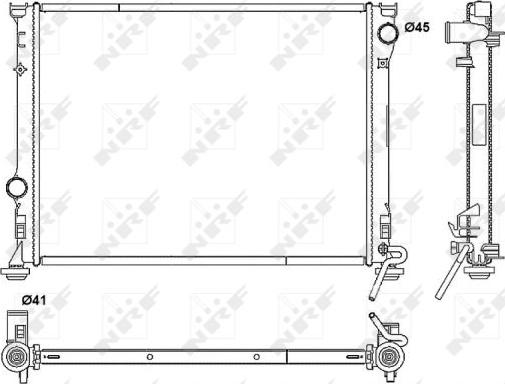 NRF 53042 - Radiatore, Raffreddamento motore www.autoricambit.com