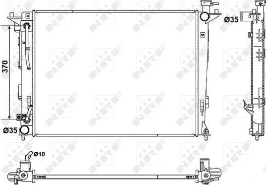 NRF 53051 - Radiatore, Raffreddamento motore www.autoricambit.com