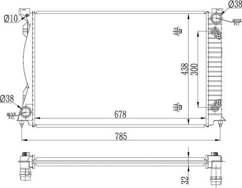 NRF 53023 - Radiatore, Raffreddamento motore www.autoricambit.com