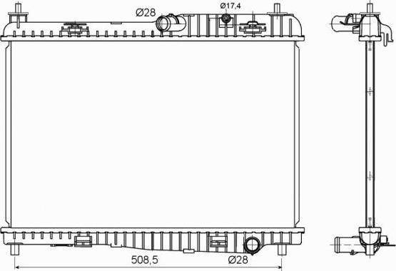 NRF 53152 - Radiatore, Raffreddamento motore www.autoricambit.com