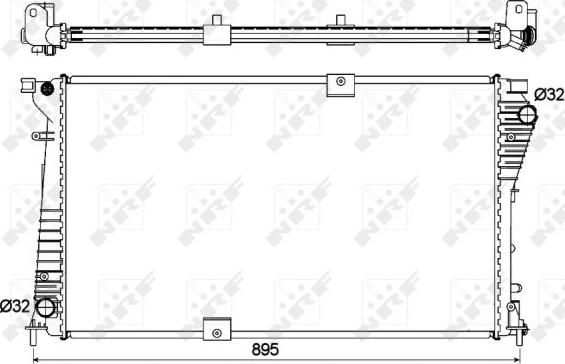 NRF 53123 - Radiatore, Raffreddamento motore www.autoricambit.com