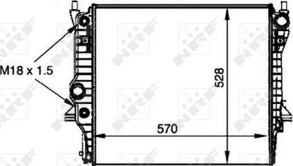 NRF 53805 - Radiatore, Raffreddamento motore www.autoricambit.com