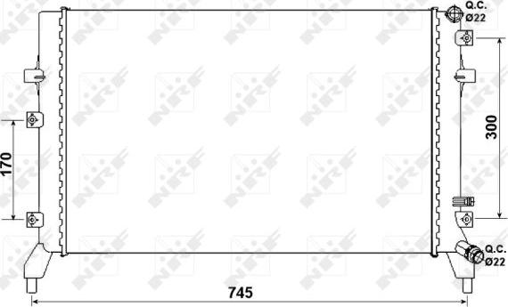 NRF 53884 - Radiatore, Raffreddamento motore www.autoricambit.com