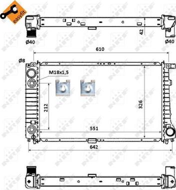 NRF 53877 - Radiatore, Raffreddamento motore www.autoricambit.com