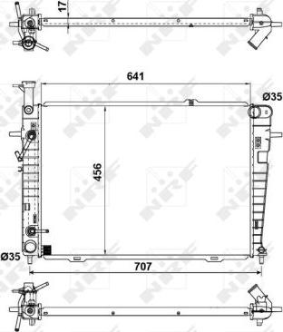 NRF  53342 - Radiatore, Raffreddamento motore www.autoricambit.com