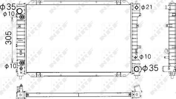 NRF 53378 - Radiatore, Raffreddamento motore www.autoricambit.com