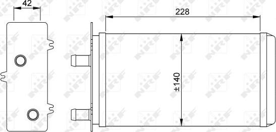 NRF 53214 - Scambiatore calore, Riscaldamento abitacolo www.autoricambit.com