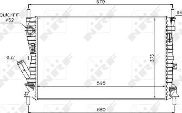 NRF 53743 - Radiatore, Raffreddamento motore www.autoricambit.com