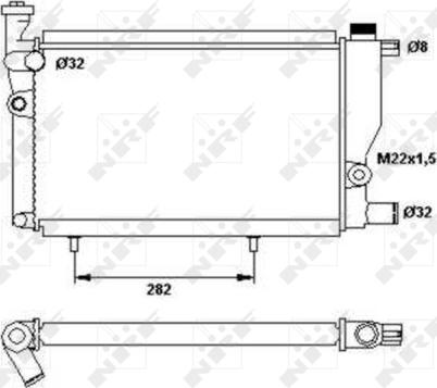 NRF 52024 - Radiatore, Raffreddamento motore www.autoricambit.com