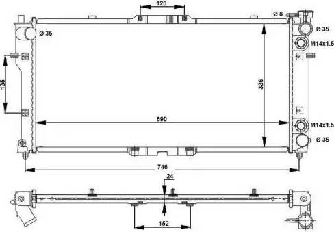 NRF 52027 - Radiatore, Raffreddamento motore www.autoricambit.com