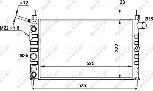 NRF 52156 - Radiatore, Raffreddamento motore www.autoricambit.com