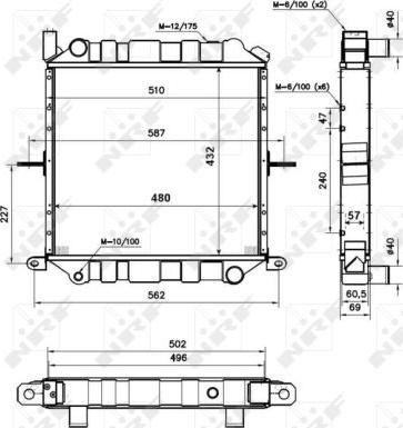 NRF 52235 - Radiatore, Raffreddamento motore www.autoricambit.com