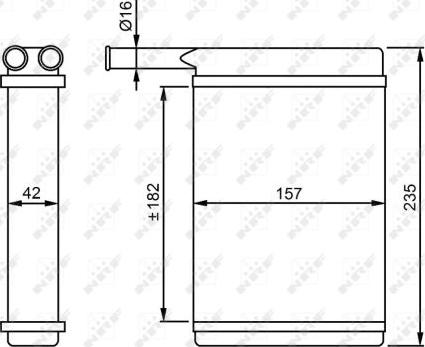 NRF 52221 - Scambiatore calore, Riscaldamento abitacolo www.autoricambit.com