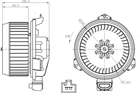 NRF 34268 - Ventilatore abitacolo www.autoricambit.com