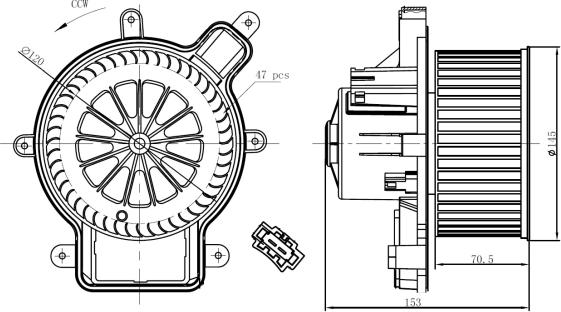 NRF 34270 - Ventilatore abitacolo www.autoricambit.com