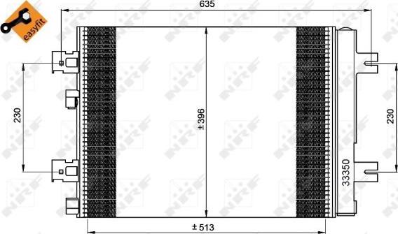 NRF 35947 - Condensatore, Climatizzatore www.autoricambit.com