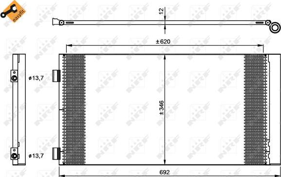 NRF 35961 - Condensatore, Climatizzatore www.autoricambit.com