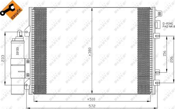 NRF 35967 - Condensatore, Climatizzatore www.autoricambit.com