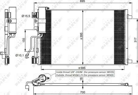 NRF 35974 - Condensatore, Climatizzatore www.autoricambit.com