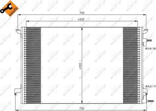 NRF 35467 - Condensatore, Climatizzatore www.autoricambit.com