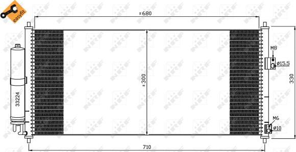 NRF 35435 - Condensatore, Climatizzatore www.autoricambit.com