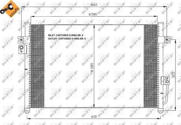 NRF 35426 - Condensatore, Climatizzatore www.autoricambit.com