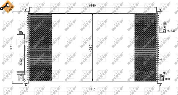 NRF 35550 - Condensatore, Climatizzatore www.autoricambit.com