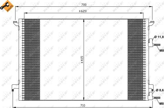 NRF 35516 - Condensatore, Climatizzatore www.autoricambit.com