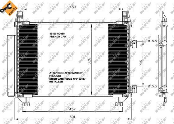 NRF 35653 - Condensatore, Climatizzatore www.autoricambit.com