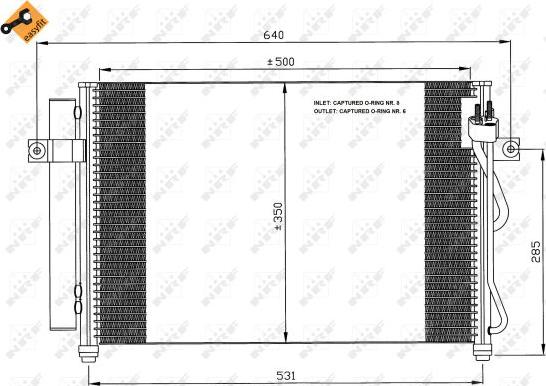 NRF  35630 - Condensatore, Climatizzatore www.autoricambit.com