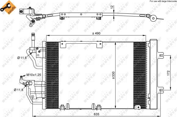 NRF 35633 - Condensatore, Climatizzatore www.autoricambit.com