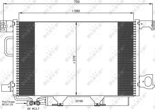 NRF 35623 - Condensatore, Climatizzatore www.autoricambit.com