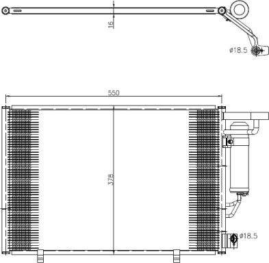 NRF 350456 - Condensatore, Climatizzatore www.autoricambit.com