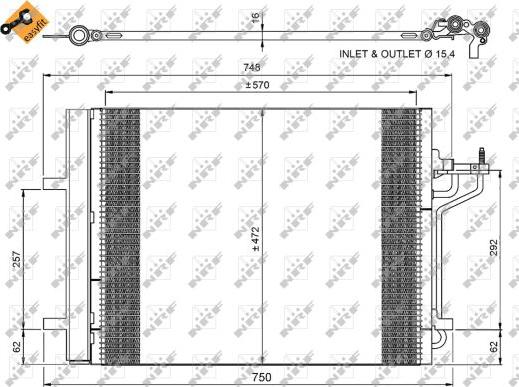 NRF 350052 - Condensatore, Climatizzatore www.autoricambit.com