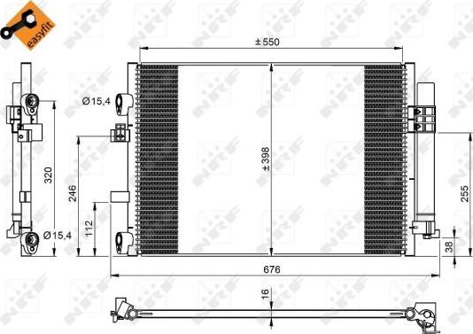 NRF 350209 - Condensatore, Climatizzatore www.autoricambit.com