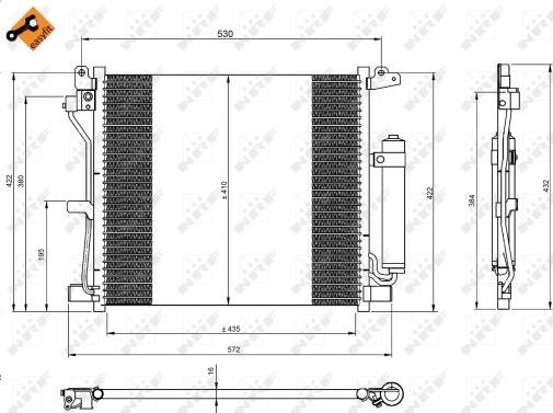 NRF 350226 - Condensatore, Climatizzatore www.autoricambit.com