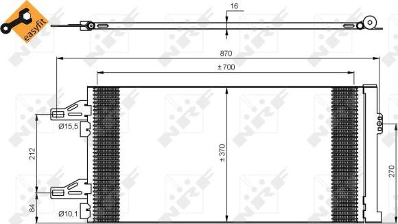 NRF 35895 - Condensatore, Climatizzatore www.autoricambit.com