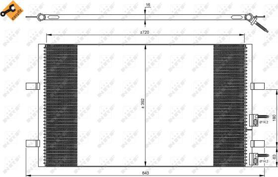 NRF 35846 - Condensatore, Climatizzatore www.autoricambit.com