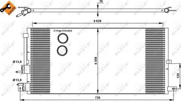 NRF 35885 - Condensatore, Climatizzatore www.autoricambit.com