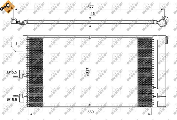 NRF 35883 - Condensatore, Climatizzatore www.autoricambit.com