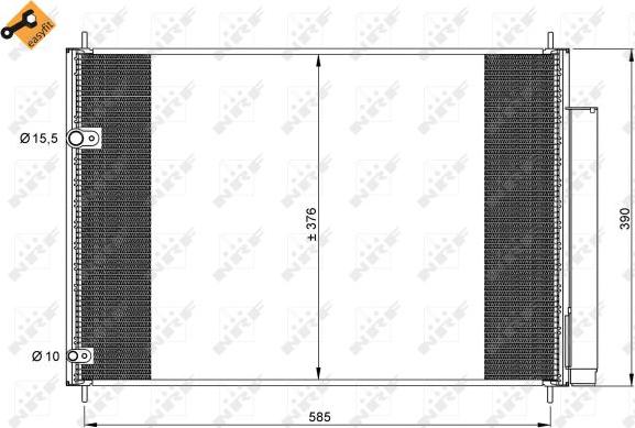 NRF 35839 - Condensatore, Climatizzatore www.autoricambit.com