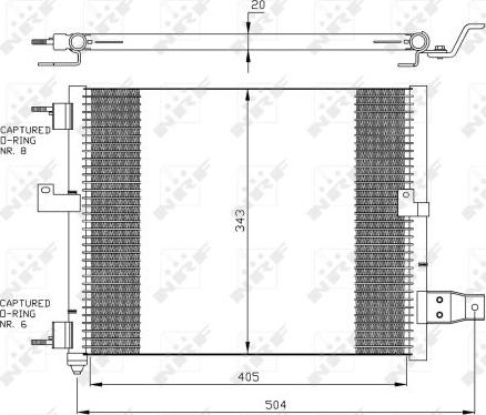 NRF  35360 - Condensatore, Climatizzatore www.autoricambit.com