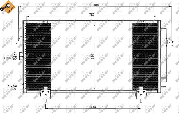 NRF 35381 - Condensatore, Climatizzatore www.autoricambit.com