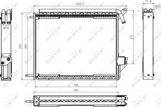 NRF 35370 - Condensatore, Climatizzatore www.autoricambit.com